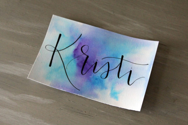Calligraphy card