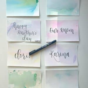 Custom Calligraphy Note