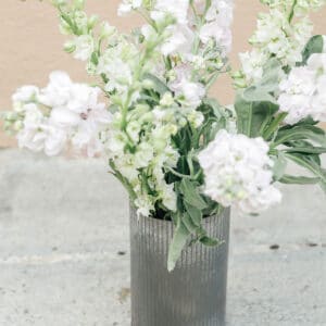 Corrugated Zinc Vase