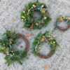 Four wreaths made by Bloom Sacramento and Bloomonade.