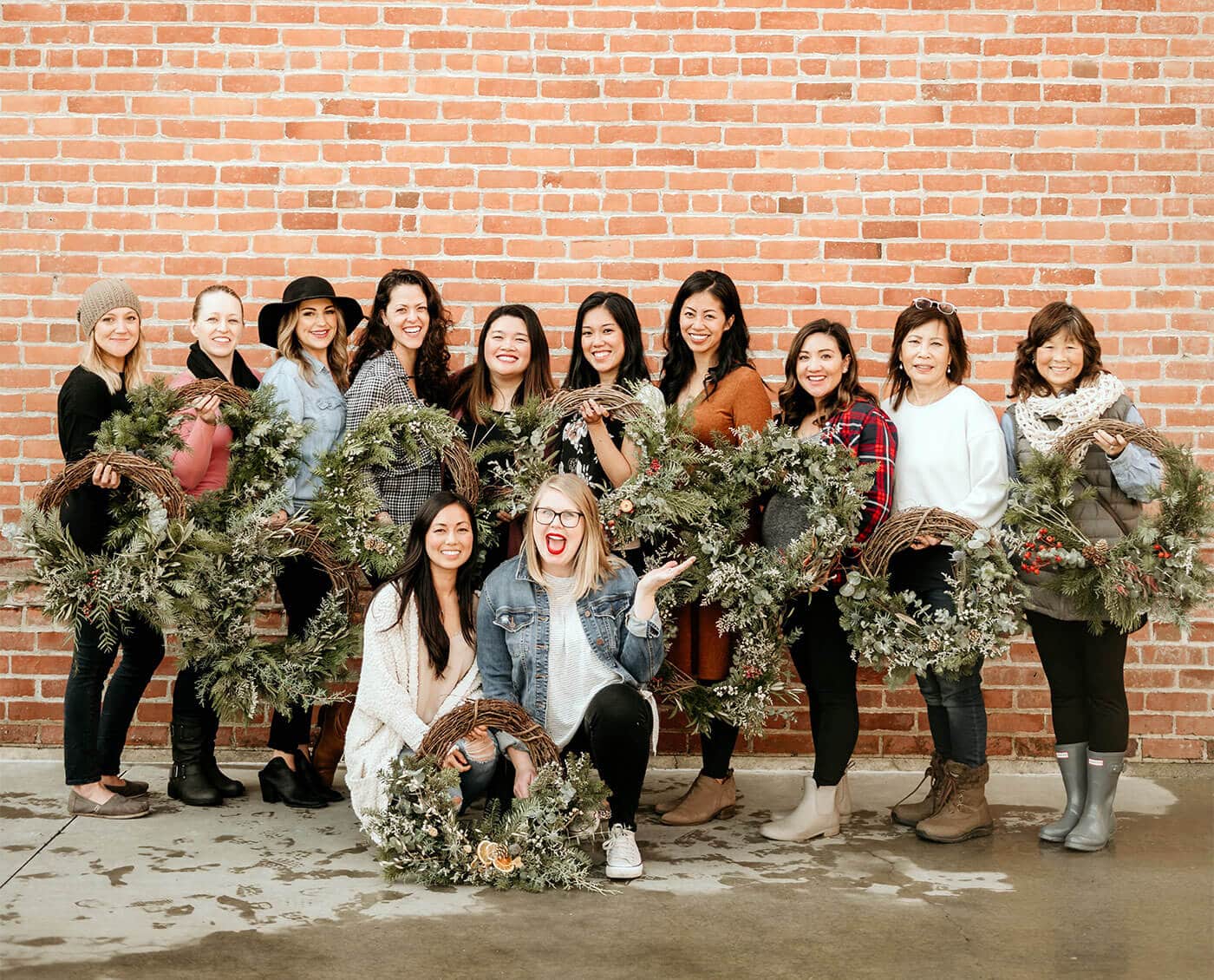 DIY wreath workshop organized by Bloom Sacramento