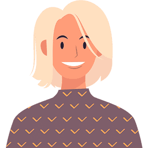 Illustration of smiling woman
