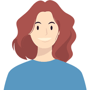Illustration of smiling woman.