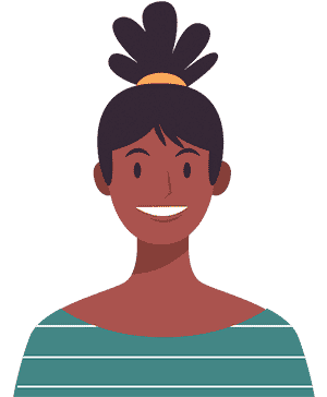 Illustration of smiling woman