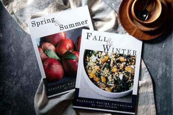 Two cookbooks from Luci Petlack: Spring/Summer and Fall/Winter