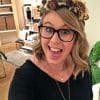 Amanda Kitaura from Bloom wearing a dried flower crown